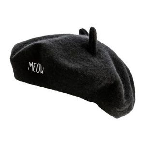 NWOT MEOW cat eared beret